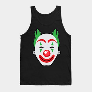 Halloween Clown Face Mask Tank Top